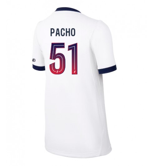 Paris Saint-Germain Willian Pacho #51 Venkovní Dres pro Dámské 2026-27 Krátký Rukáv Paris Saint-Germain Willian Pacho #51 Venkovní Dres pro Dámské 2026-27 Krátký Rukáv